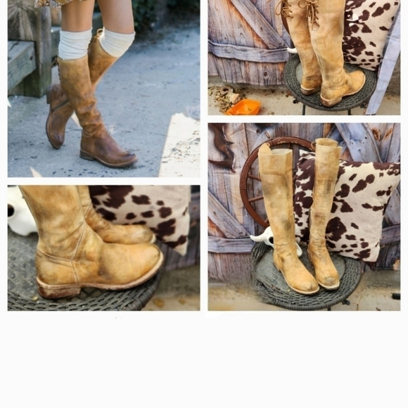 Rustic MANCHESTER Bed Stu Distressed Boots - Picture 2 of 12
